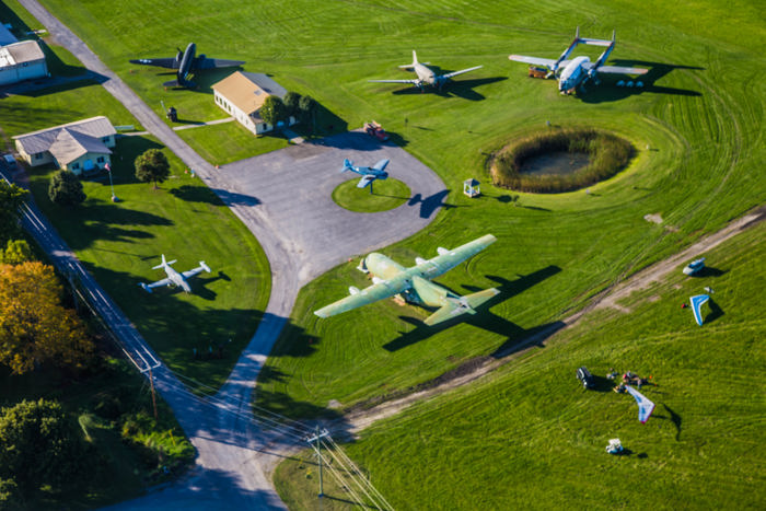 National Warplane Museum aerial view