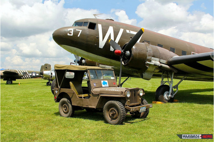 C-47 and W7 on static display